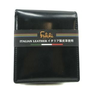 Other Italian Leather Bifold Wallet Black Leather Short Wallet